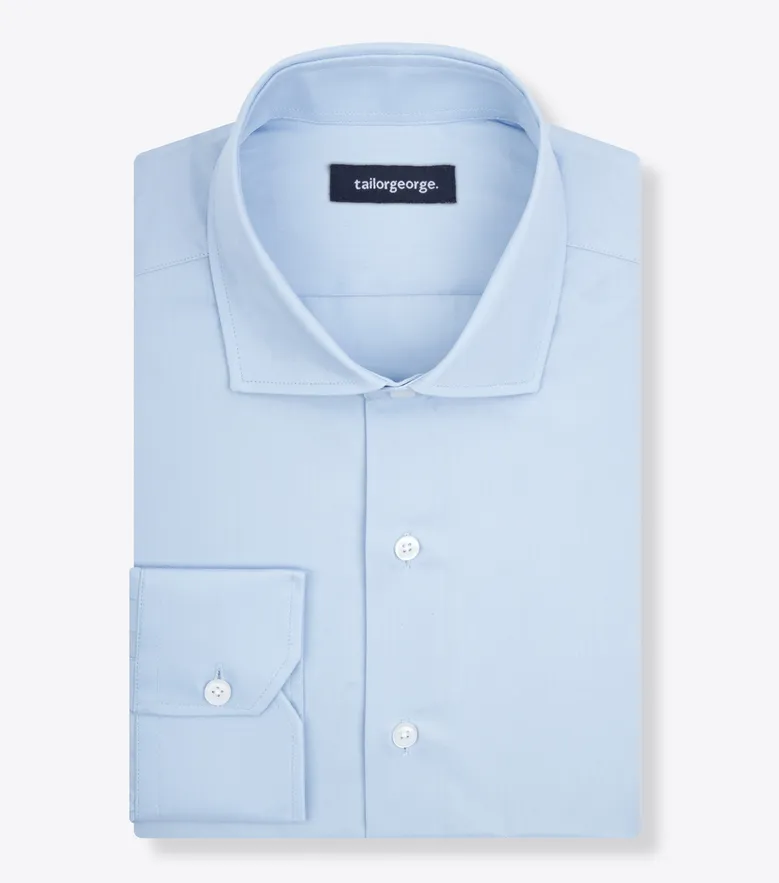 Camicia bianca in popeline facile da stirare