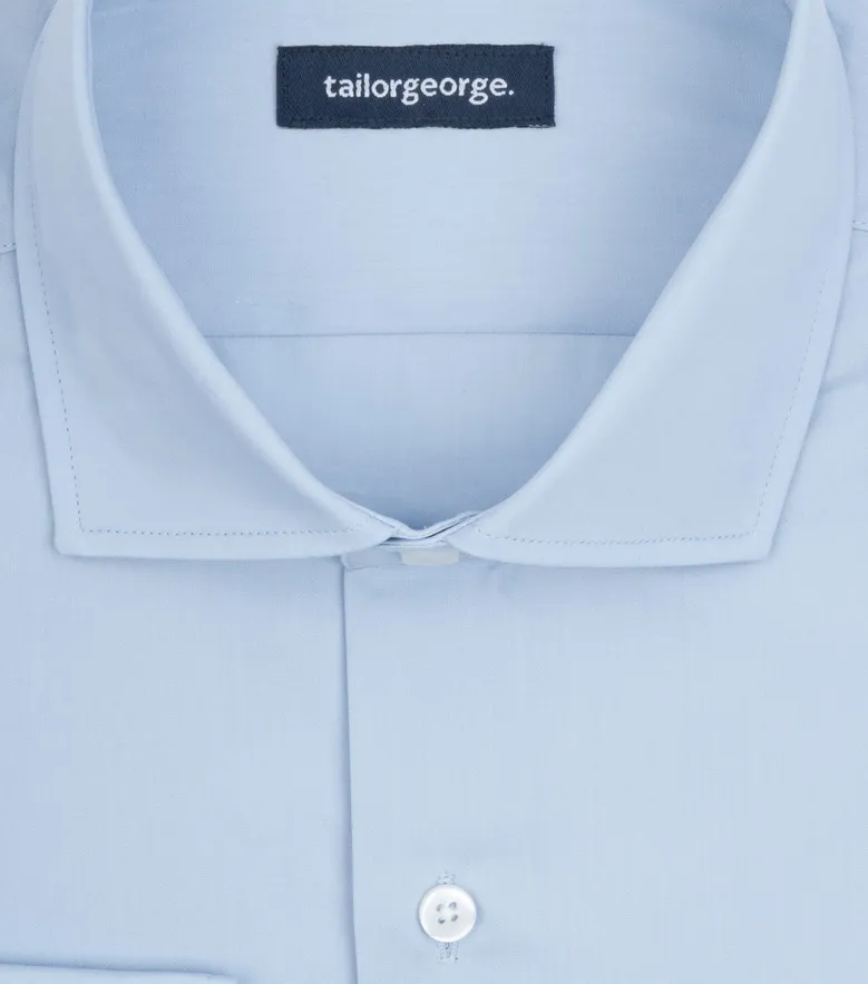 Camicia bianca in popeline facile da stirare