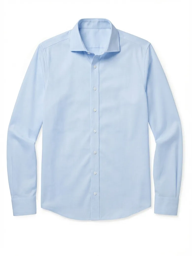 Camicia bianca in popeline facile da stirare