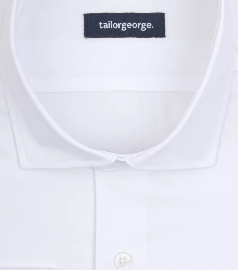 Camicia bianca in popeline facile da stirare