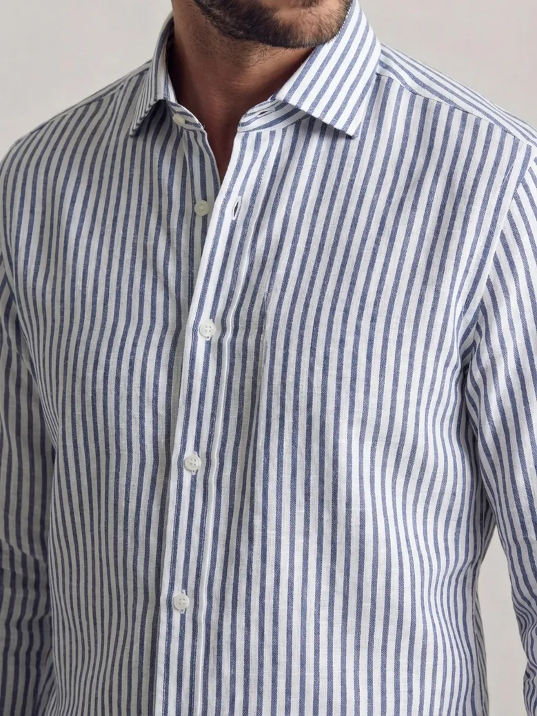 Camicia bianca in popeline facile da stirare