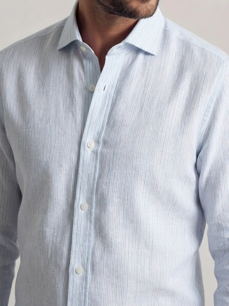 Camicia bianca in popeline facile da stirare