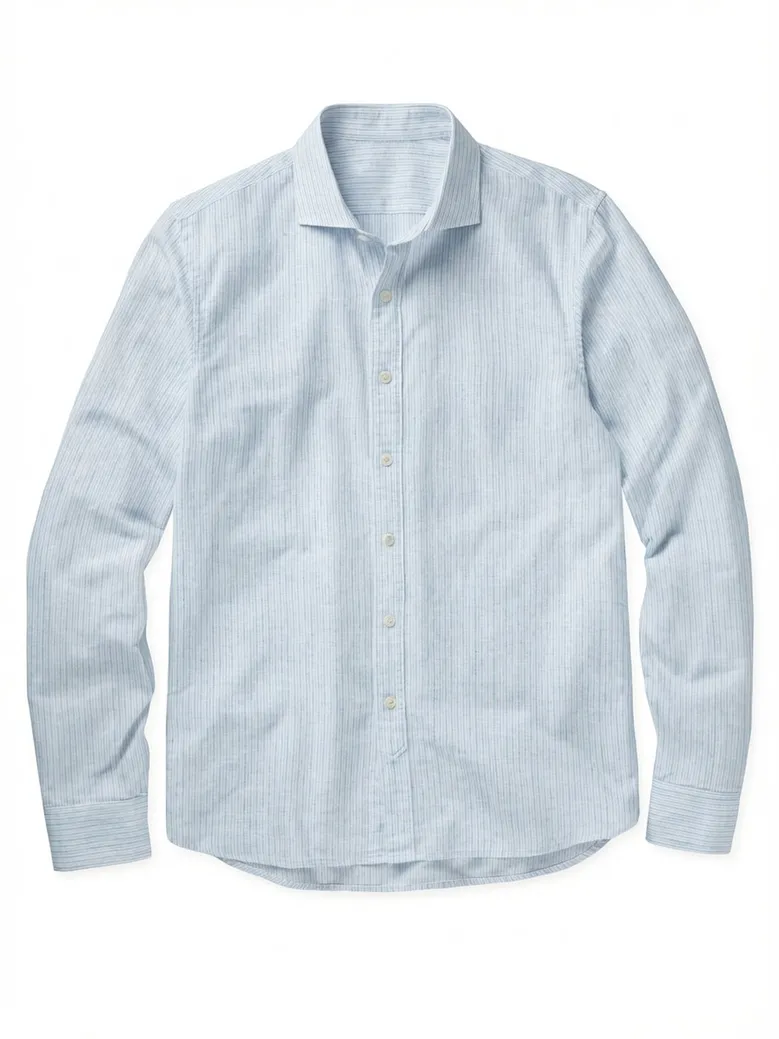Camicia bianca in popeline facile da stirare