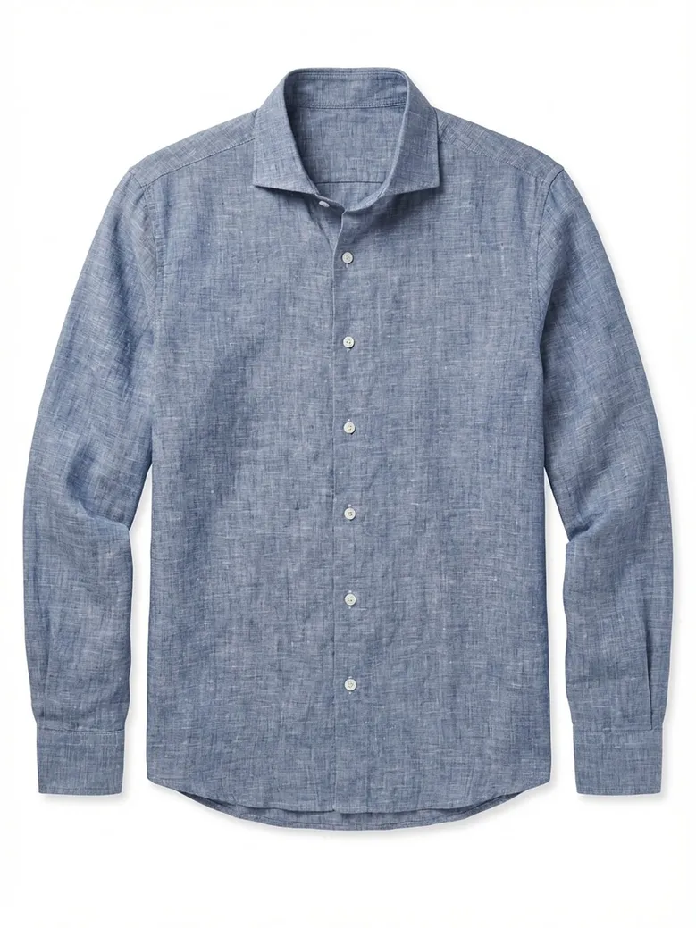 Camicia bianca in popeline facile da stirare