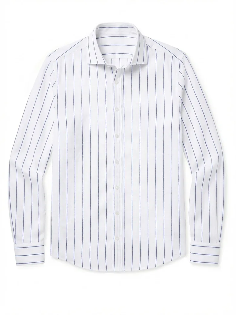 Camicia bianca in popeline facile da stirare