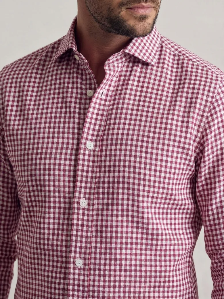 Camicia bianca in popeline facile da stirare
