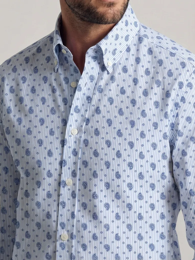 Camicia bianca in popeline facile da stirare