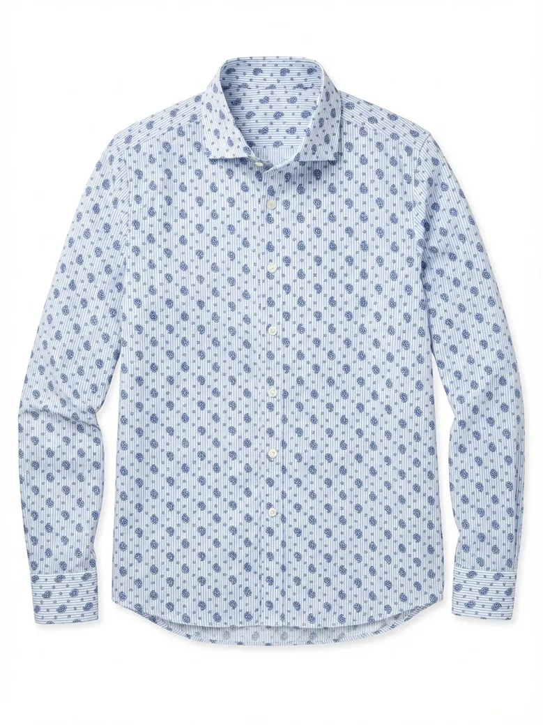 Camicia bianca in popeline facile da stirare
