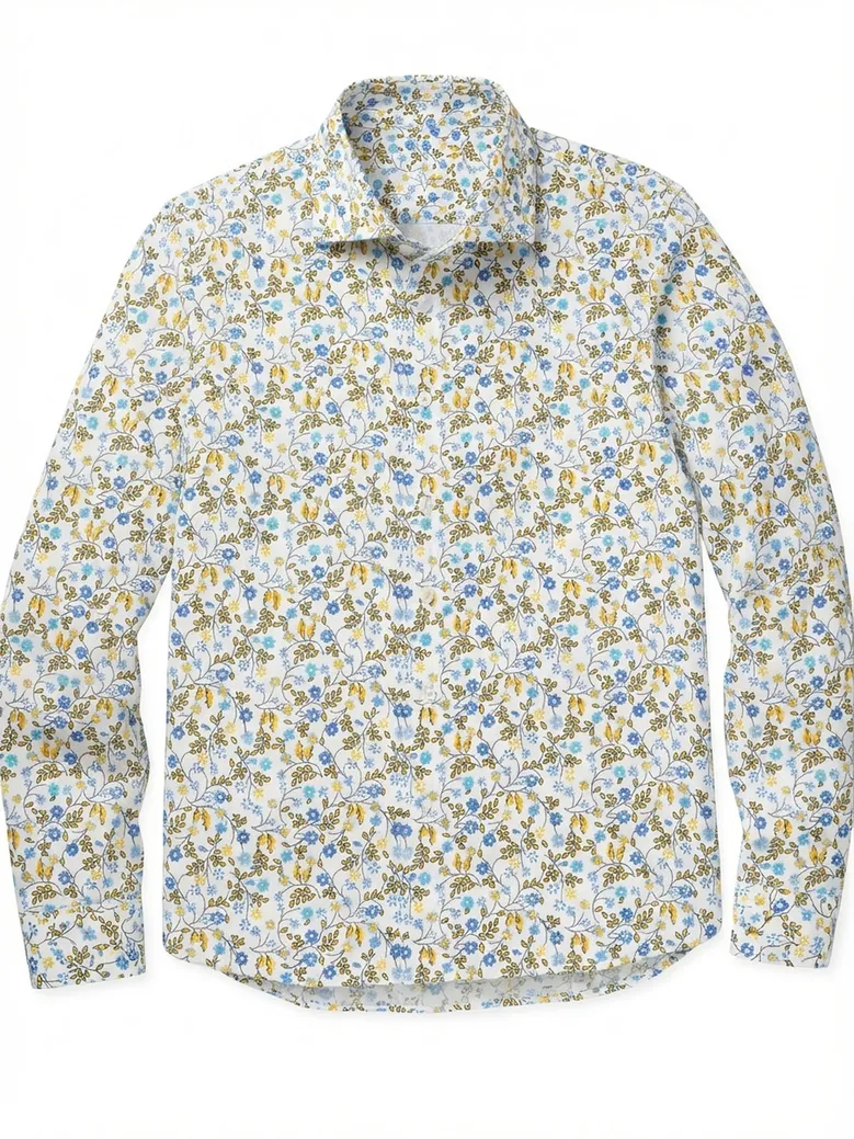Camicia bianca in popeline facile da stirare