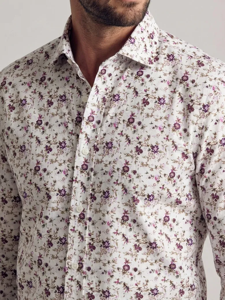 Camicia bianca in popeline facile da stirare