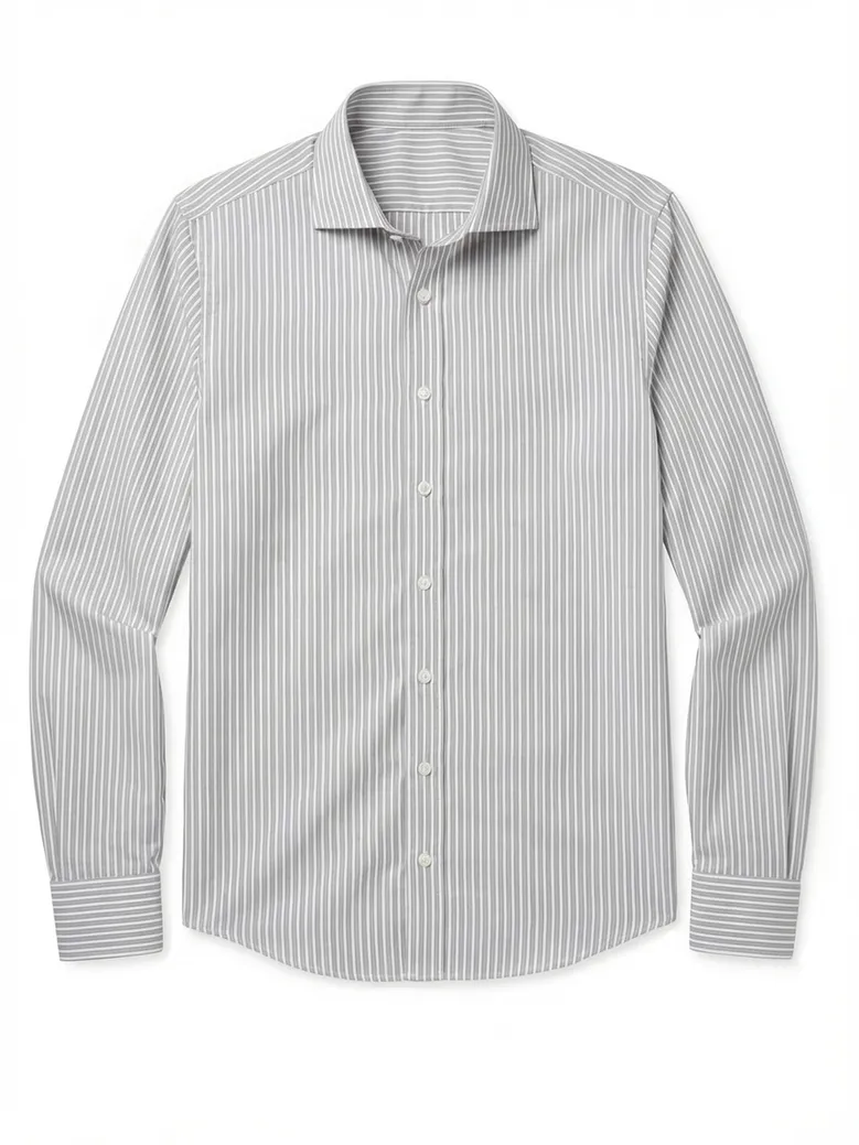 Camicia bianca in popeline facile da stirare
