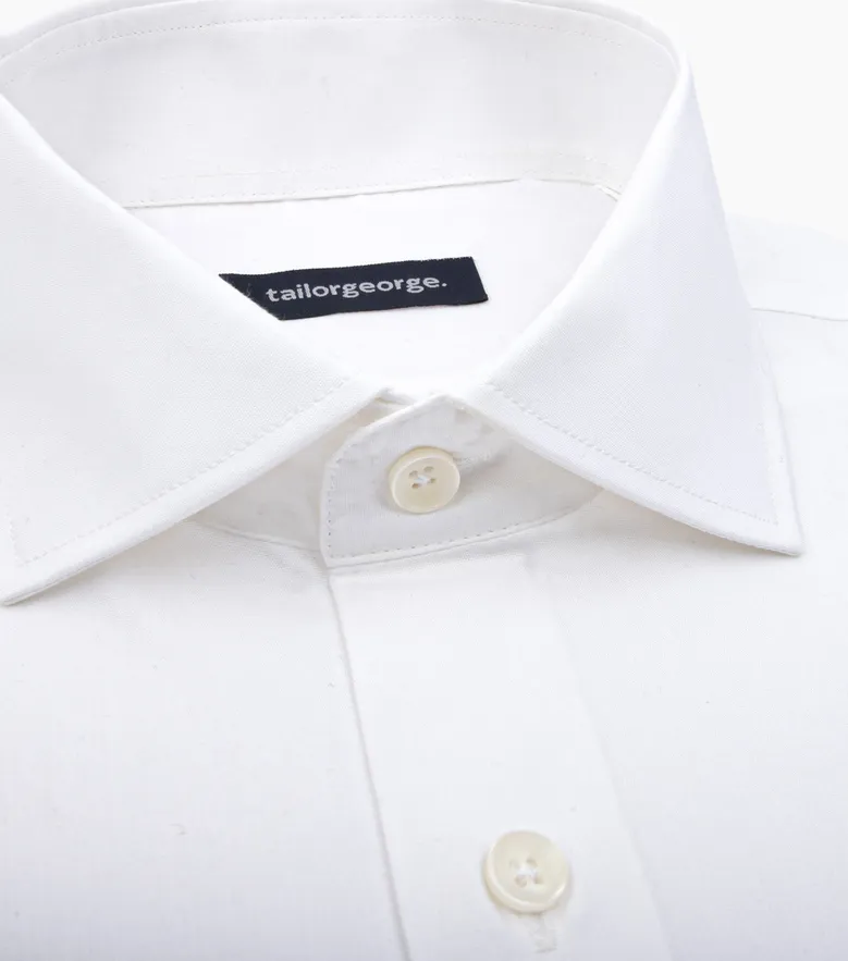 Camicia bianca in popeline facile da stirare