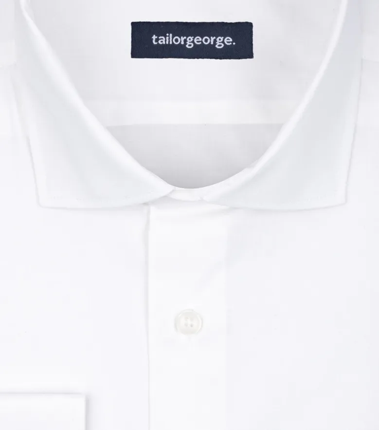 Camicia bianca in popeline facile da stirare