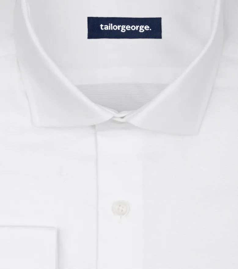 Camicia bianca in popeline facile da stirare