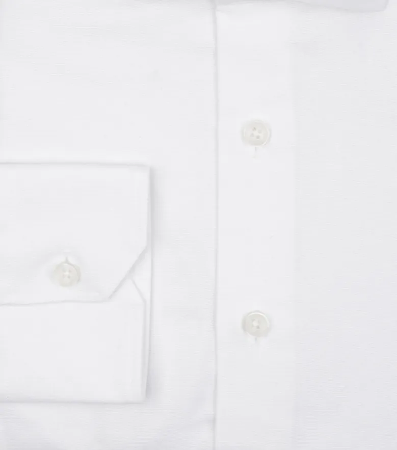 Camicia bianca in popeline facile da stirare