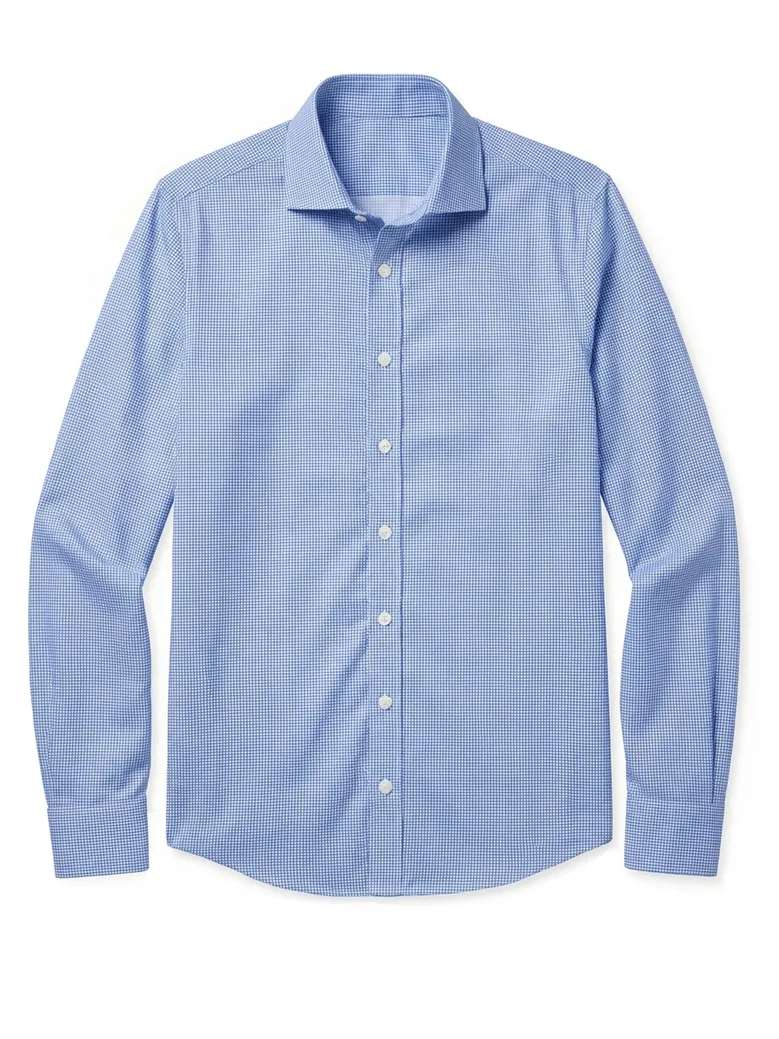 Camicia bianca in popeline facile da stirare