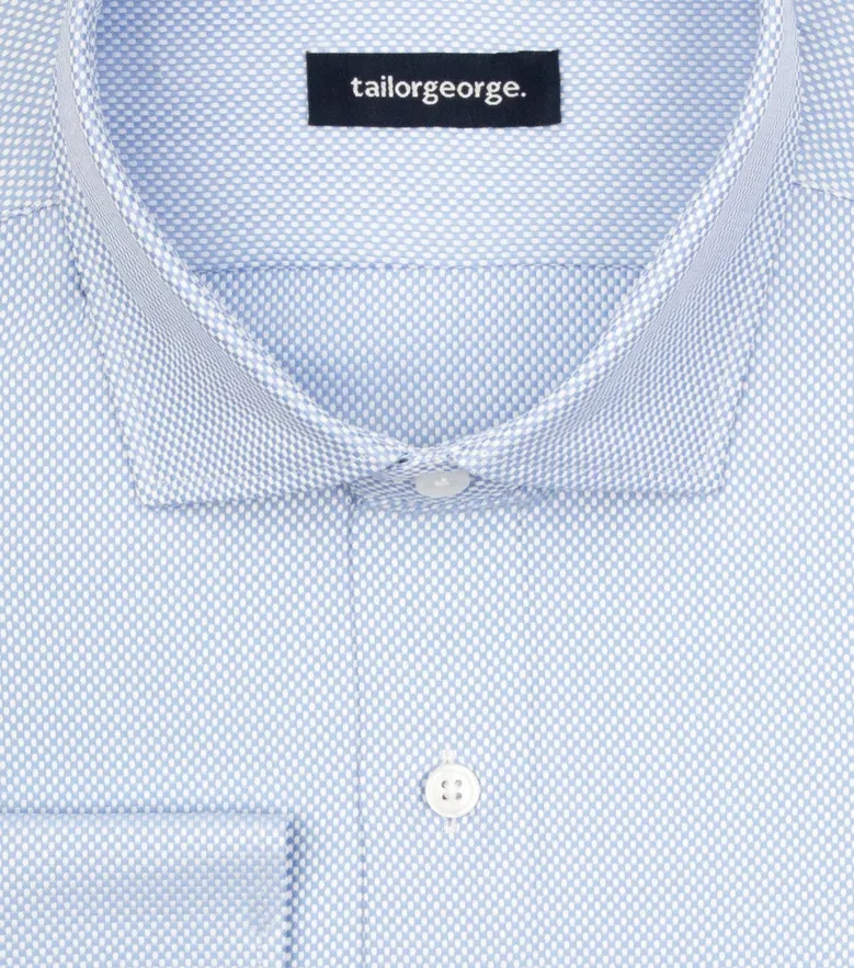 Camicia bianca in popeline facile da stirare