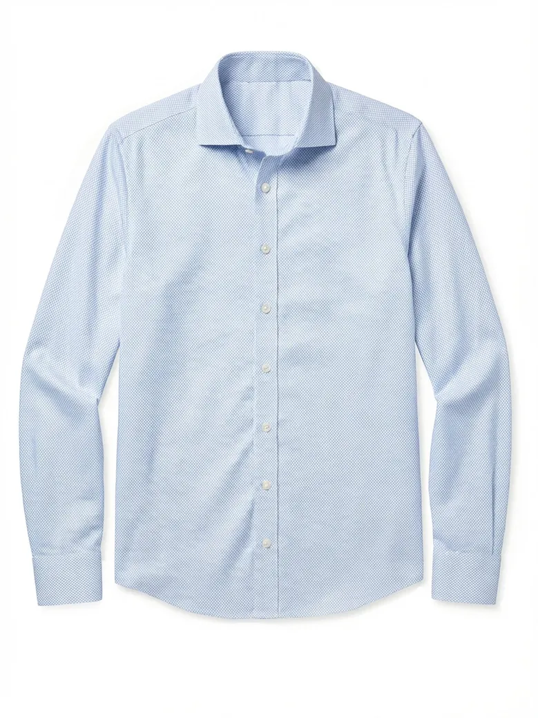 Camicia bianca in popeline facile da stirare