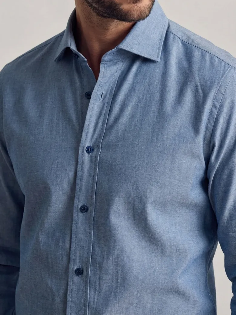 Camicia bianca in popeline facile da stirare