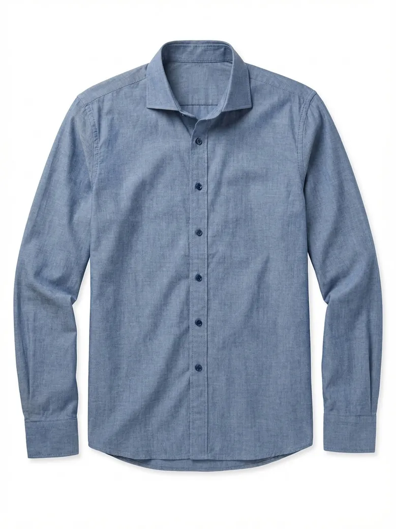 Camicia bianca in popeline facile da stirare