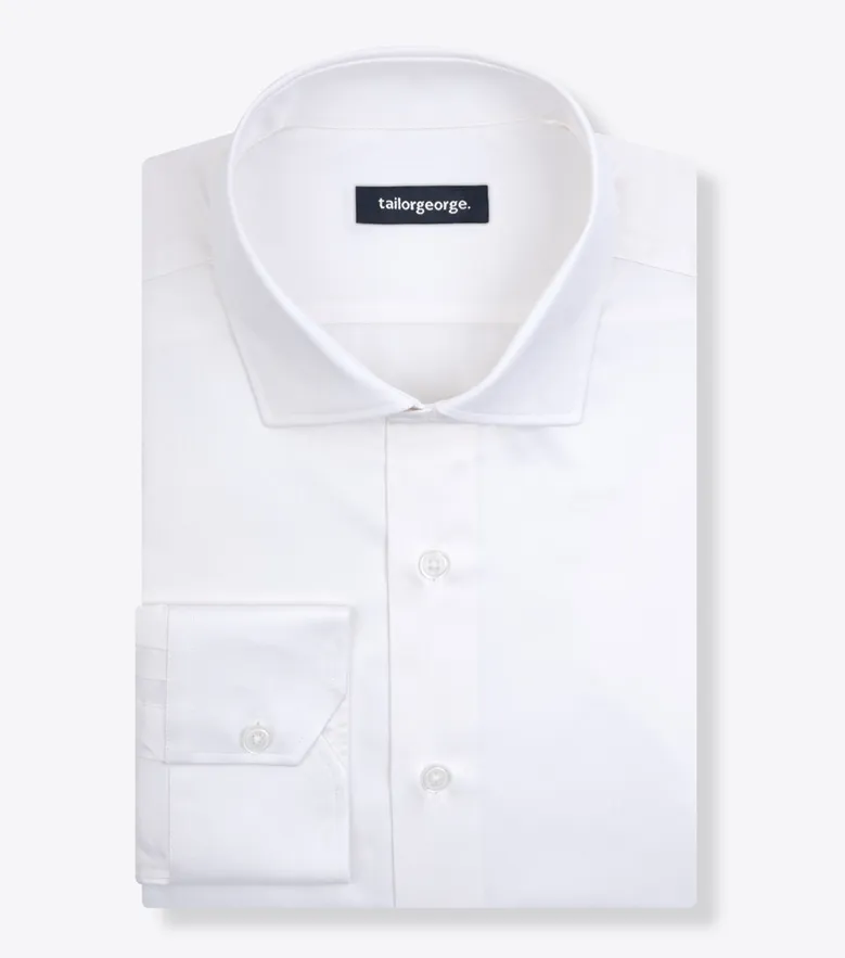 Camicia bianca in popeline facile da stirare
