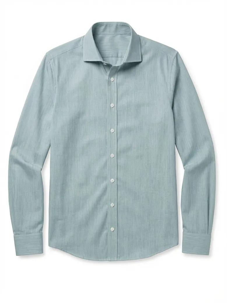 Camicia bianca in popeline facile da stirare