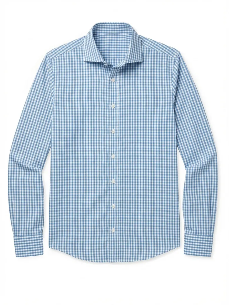 Camicia bianca in popeline facile da stirare