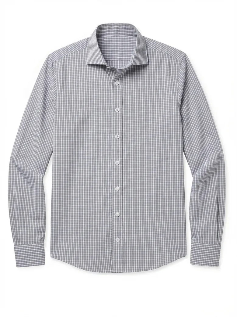 Camicia bianca in popeline facile da stirare