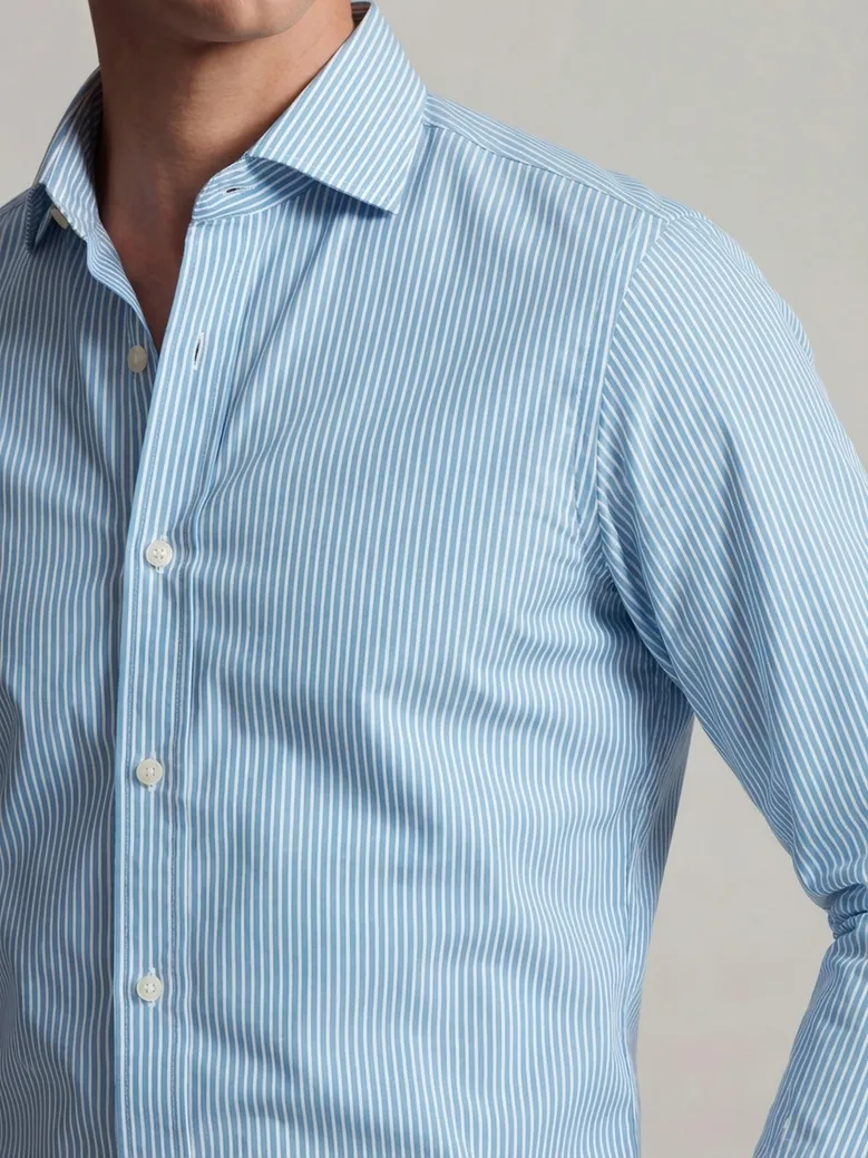 Camicia bianca in popeline facile da stirare
