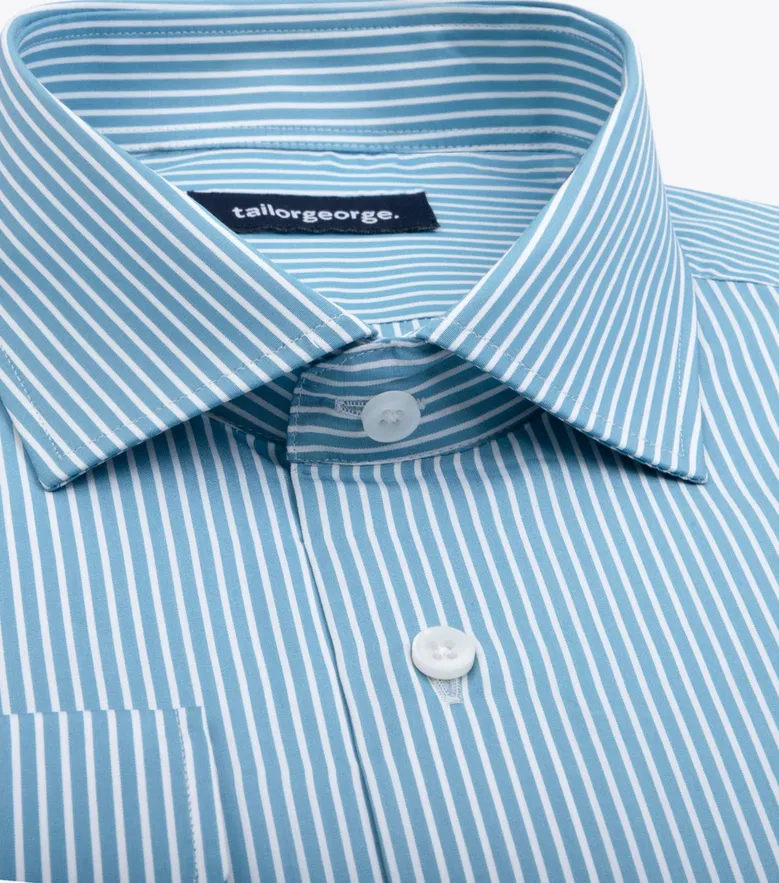 Camicia bianca in popeline facile da stirare
