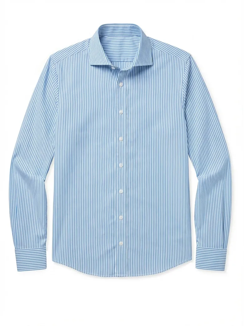 Camicia bianca in popeline facile da stirare