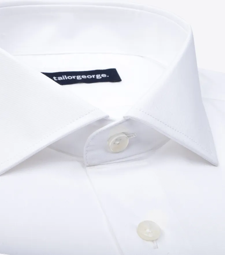 Camicia bianca in popeline facile da stirare