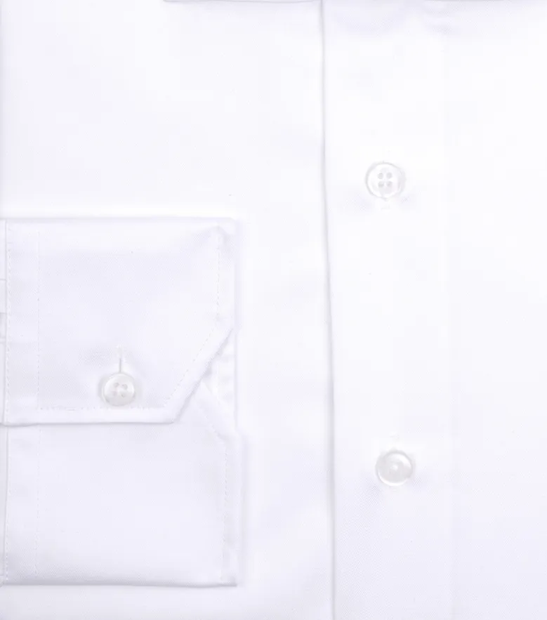 Camicia bianca in popeline facile da stirare