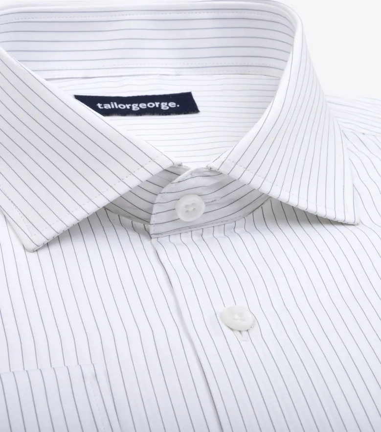 Camicia bianca in popeline facile da stirare