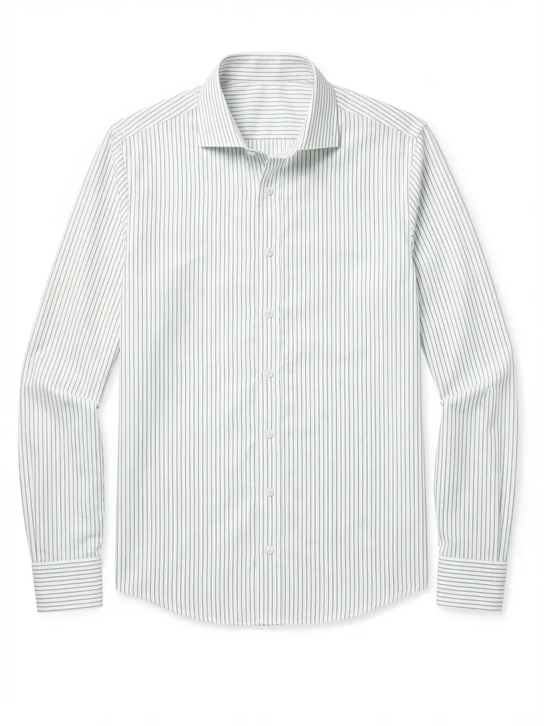 Camicia bianca in popeline facile da stirare