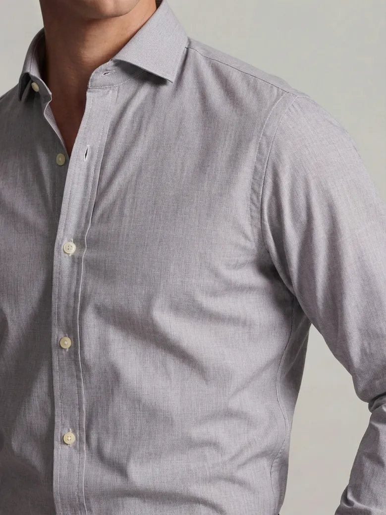 Camicia bianca in popeline facile da stirare