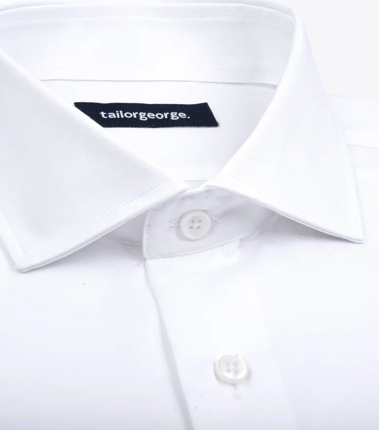 Camicia bianca in popeline facile da stirare