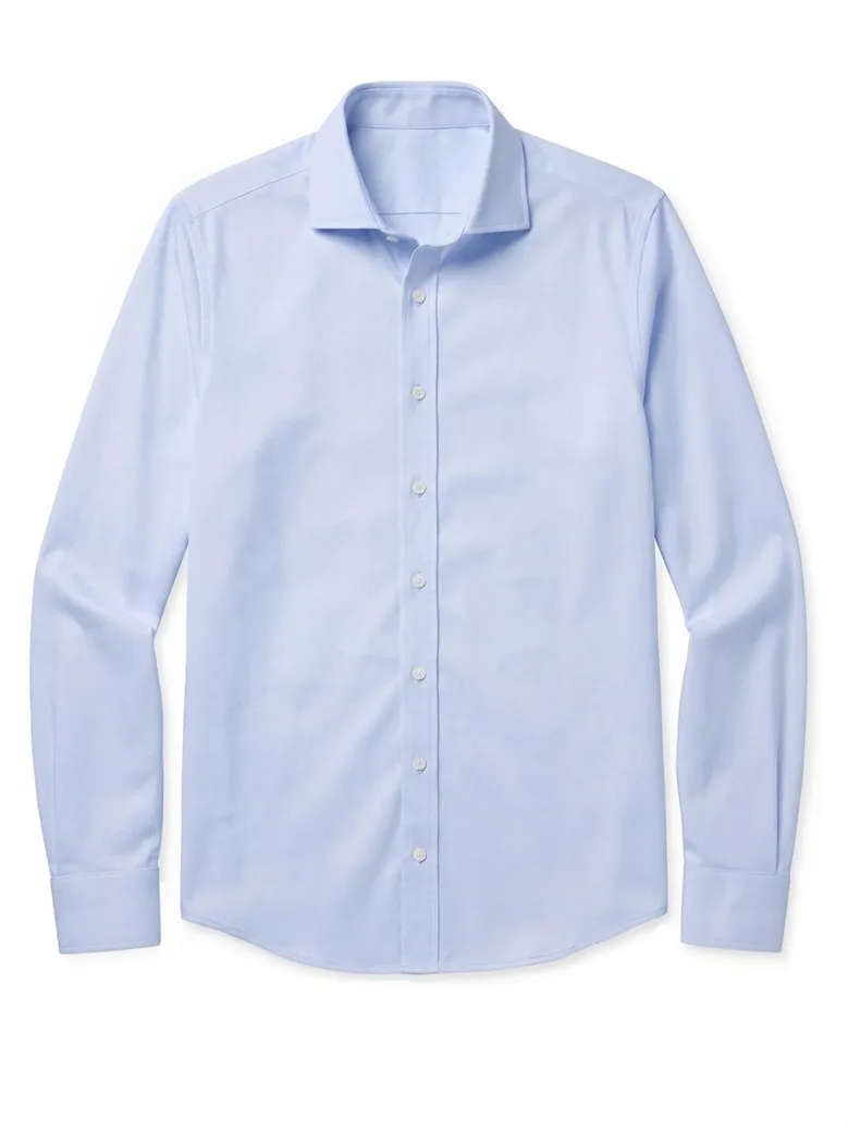 Camicia bianca in popeline facile da stirare