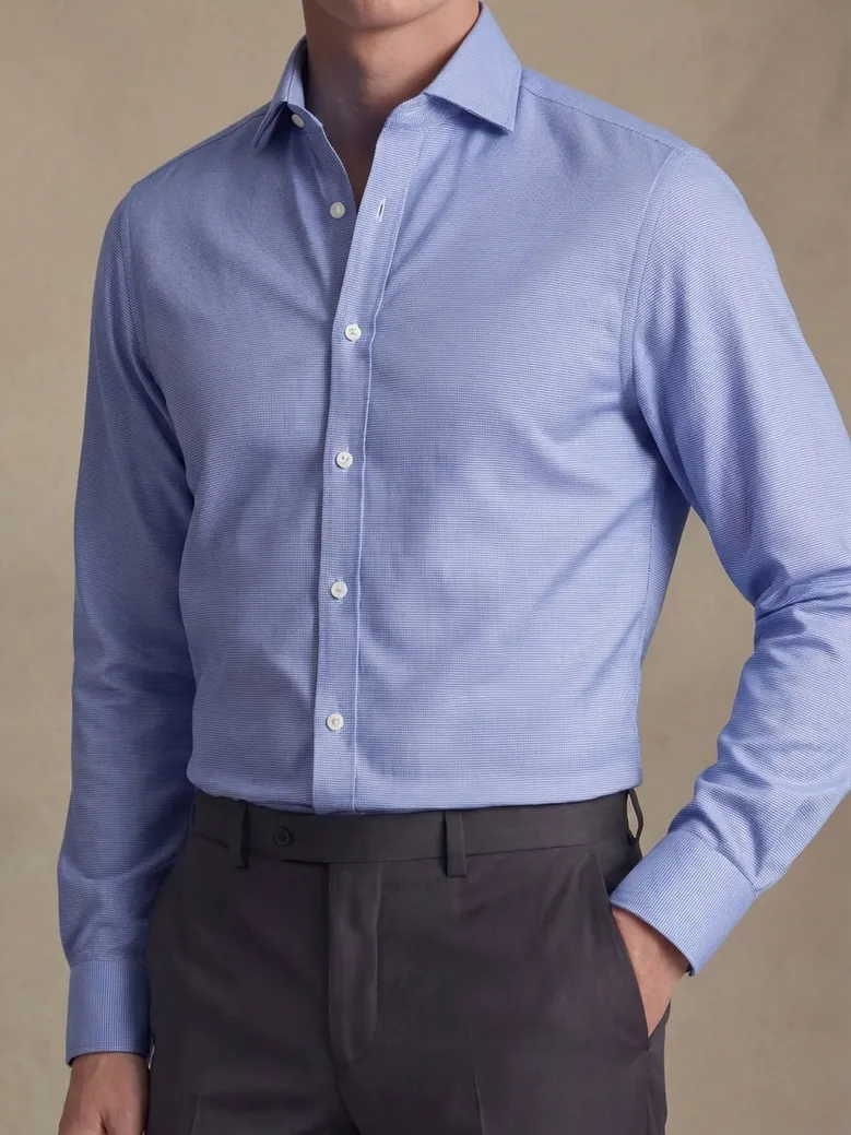 Camicia bianca in popeline facile da stirare