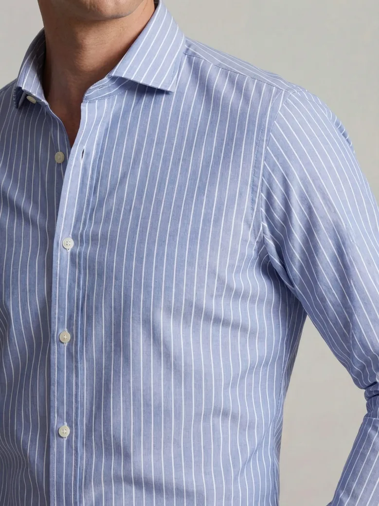 Camicia bianca in popeline facile da stirare