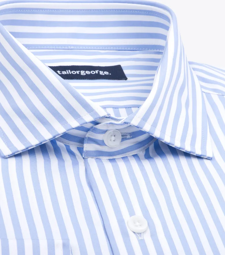 Camicia bianca in popeline facile da stirare