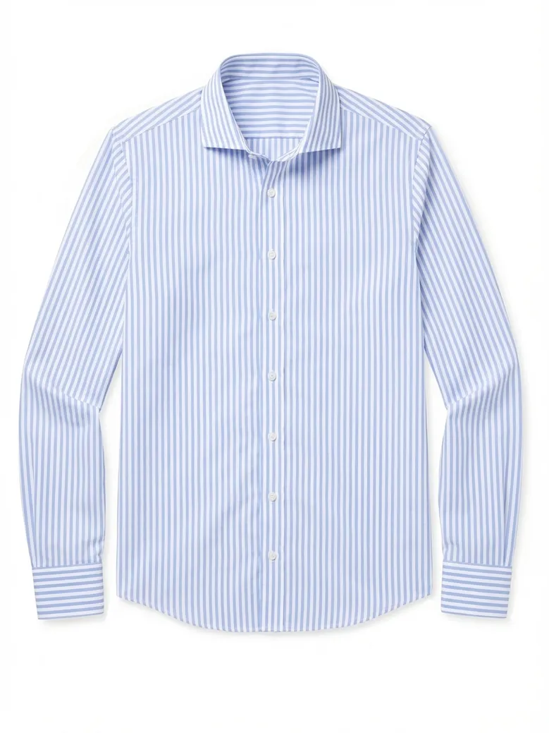 Camicia bianca in popeline facile da stirare