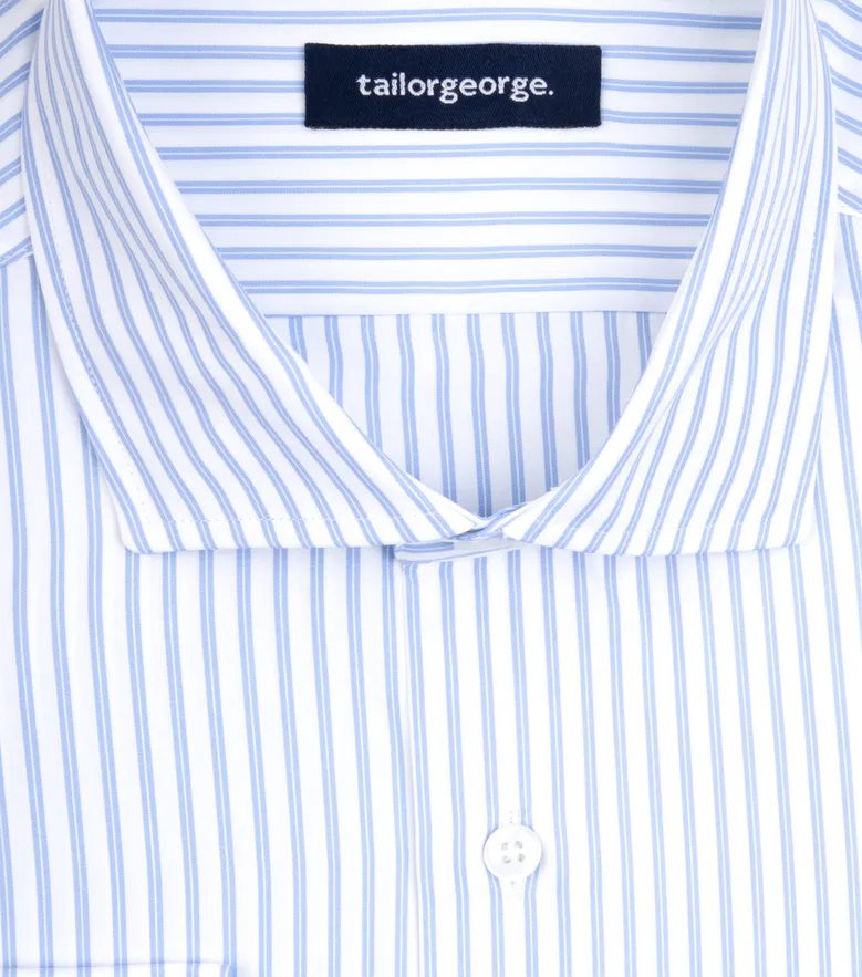 Camicia bianca in popeline facile da stirare