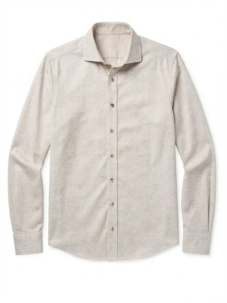 Camicia bianca in popeline facile da stirare