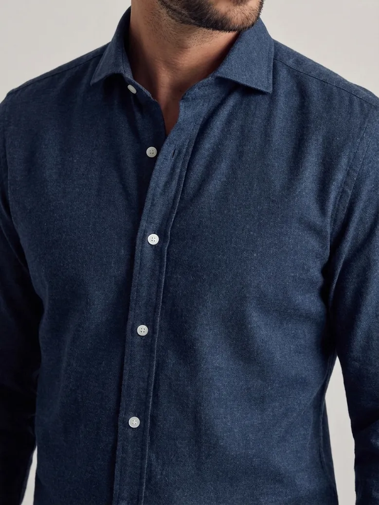 Camicia bianca in popeline facile da stirare