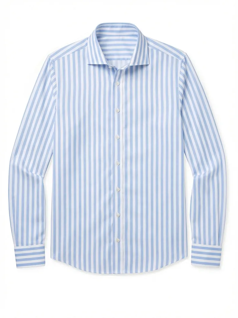 Camicia bianca in popeline facile da stirare