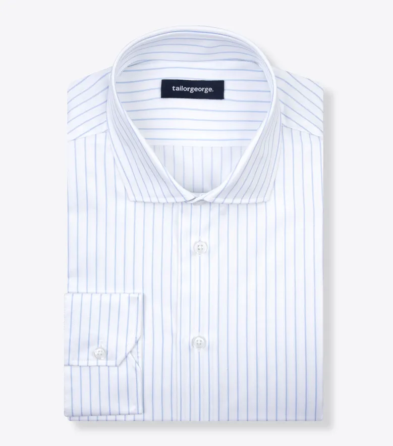 Camicia bianca in popeline facile da stirare