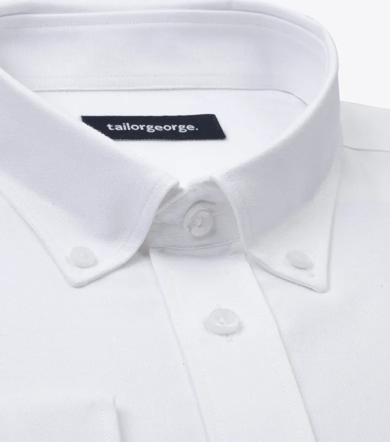 Camicia bianca in popeline facile da stirare