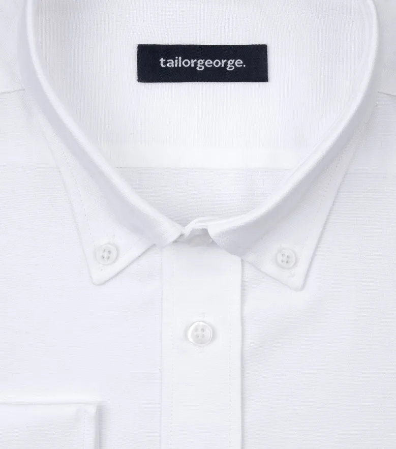 Camicia bianca in popeline facile da stirare