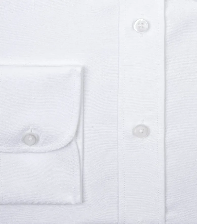 Camicia bianca in popeline facile da stirare